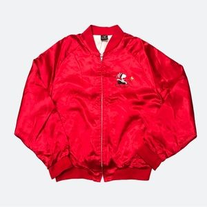 Vintage 1958 Snoopy’s Christmas Satin Varsity Jacket.